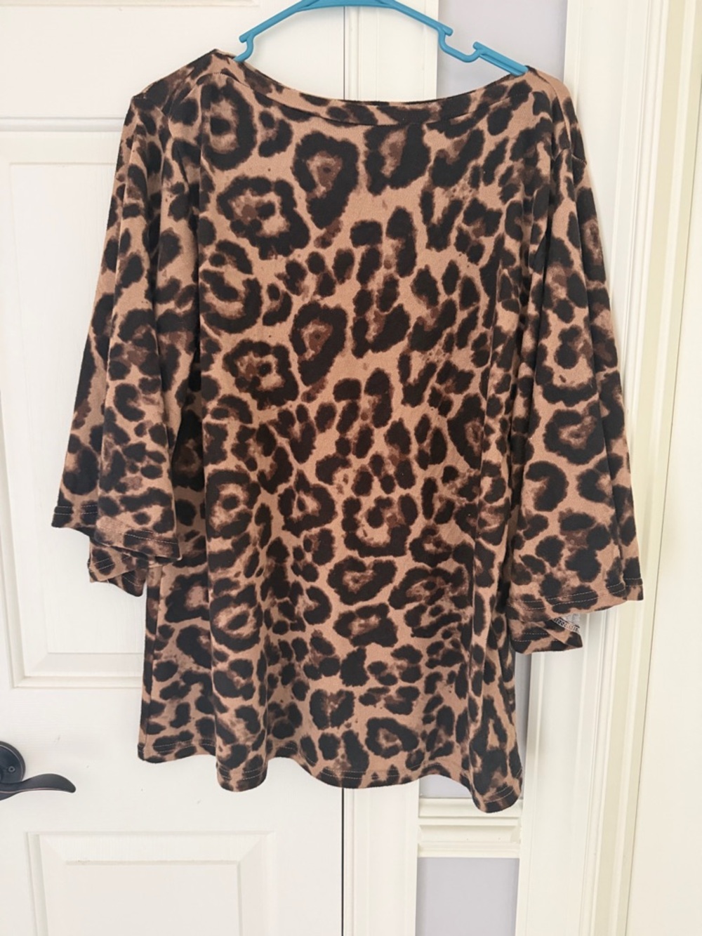Amaryllis Leopard-Print Tunic in Brown and Black